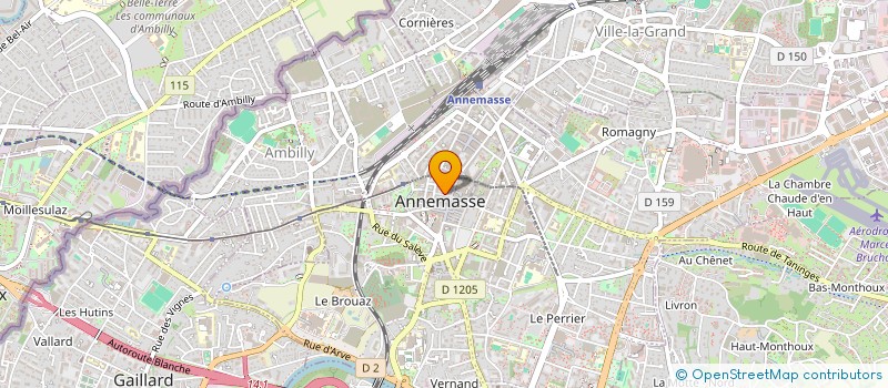 localisation de l'entreprise BELLIE à ANNEMASSE