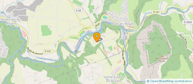 localisation de l'entreprise BELLIER-BENISTAND JOEL  SAINTE-EULALIE-EN-ROYANS