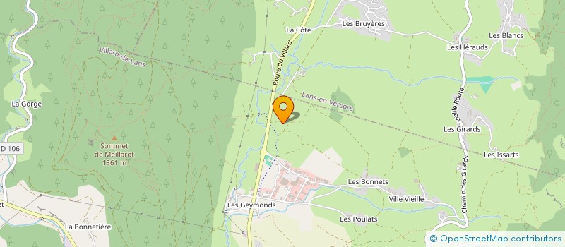 localisation de l'entreprise BELLIER TP à VILLARD-DE-LANS
