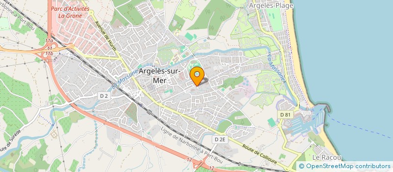 localisation de l'entreprise BELLIERE  ARGELES-SUR-MER