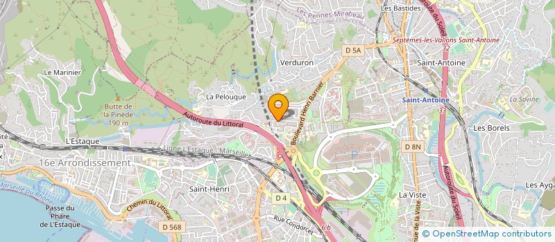 localisation de l'entreprise BELLIL  MARSEILLE