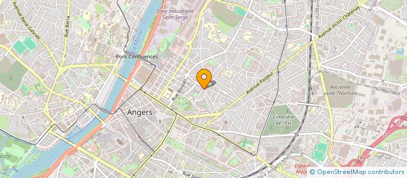 localisation de l'entreprise BELLIM GESTION à ANGERS