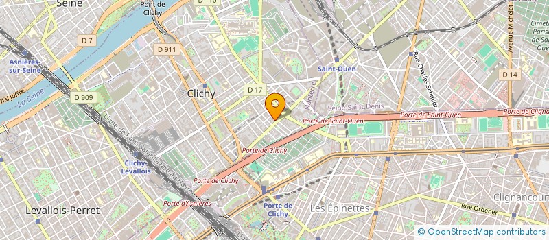 localisation de l'entreprise BELLIMAR à CLICHY