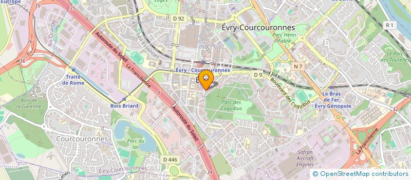 localisation de l'entreprise BELLINA & COBAN  EVRY-COURCOURONNES