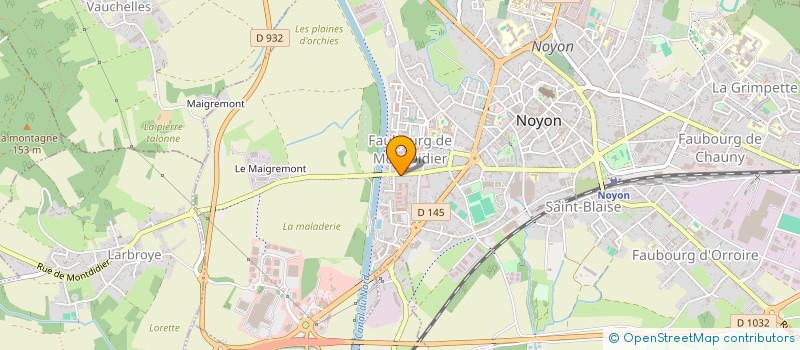 localisation de l'entreprise BELLINA ENTREPRISE à NOYON
