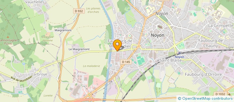 localisation de l'entreprise BELLINA MAINTENANCE INDUSTRIELLE à NOYON