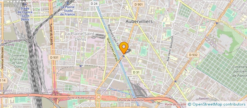 localisation de l'entreprise BELLINGHAM à AUBERVILLIERS