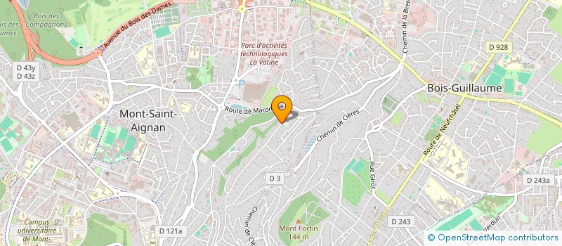 localisation de l'entreprise BELLINI 2  MONT-SAINT-AIGNAN