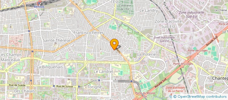 localisation de l'entreprise BELLINI  RENNES