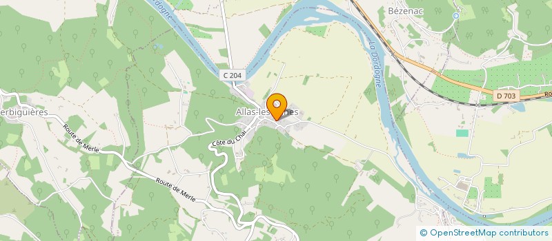 localisation de l'entreprise BELLIO  ALLAS-LES-MINES