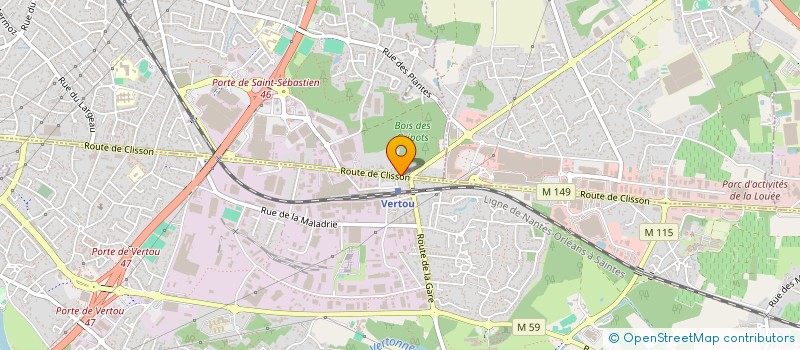 localisation de l'entreprise BELLIS  SAINT-SEBASTIEN-SUR-LOIRE