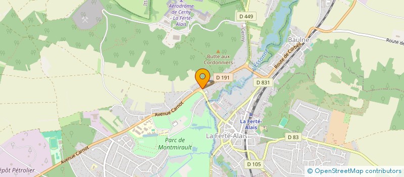 localisation de l'entreprise BELLISSIM à CERNY