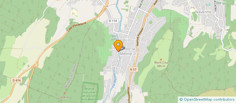 localisation de l'entreprise BELLISSIMA à ECHENOZ-LA-MELINE