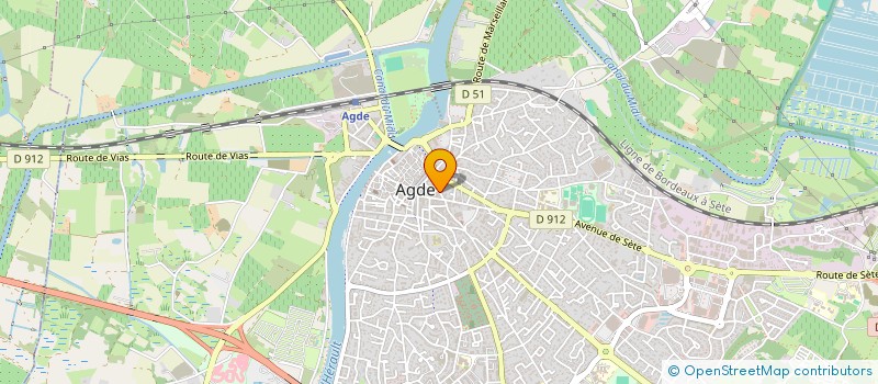 localisation de l'entreprise BELLISSIMA  AGDE