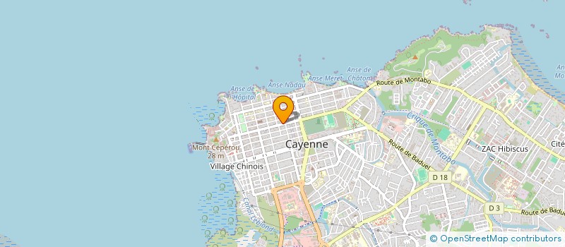 localisation de l'entreprise BELLISSIMA SARL à CAYENNE