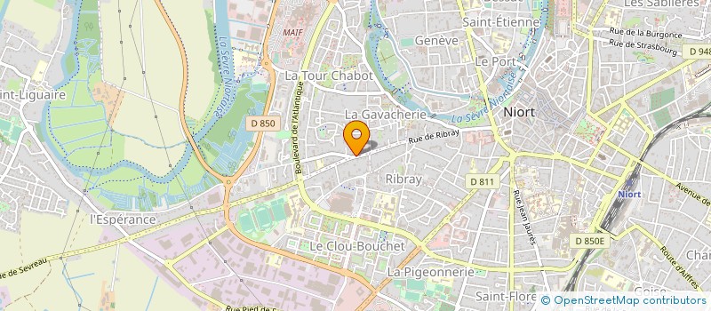 localisation de l'entreprise BELLLA à NIORT