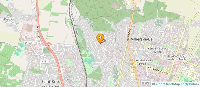 localisation de l'entreprise BELLLE  SARCELLES