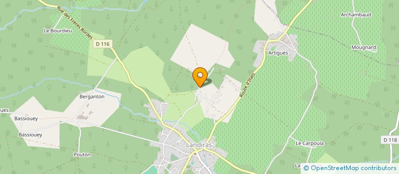 localisation de l'entreprise BELLOC EXPERTISE  LANDIRAS