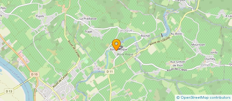 localisation de l'entreprise BELLOC IMPRIMEUR à CADILLAC-SUR-GARONNE