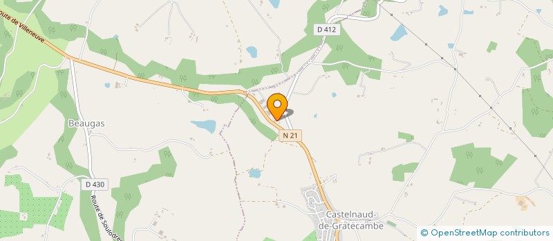 localisation de l'entreprise BELLOC SUD OUEST  CASTELNAUD-DE-GRATECAMBE