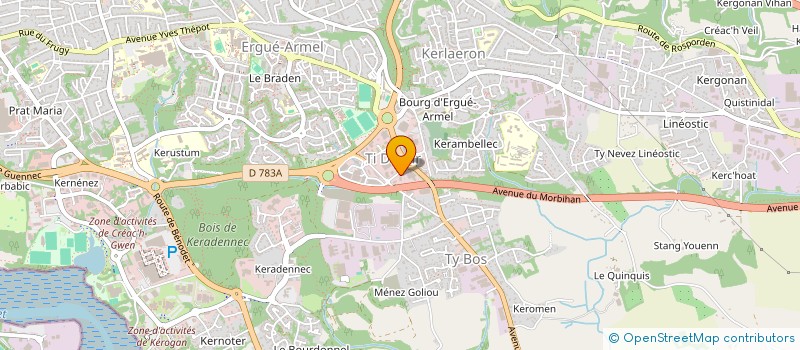 localisation de l'entreprise BELLOCQ FINANCES à PLOBANNALEC-LESCONIL