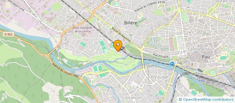 localisation de l'entreprise BELLOCQ JEAN MARC  BILLERE