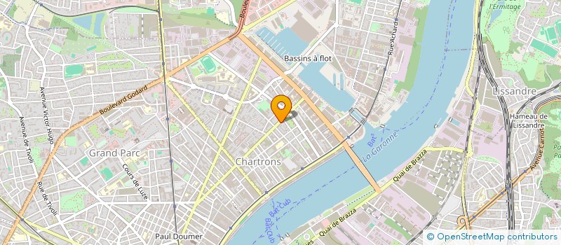 localisation de l'entreprise BELLOCQ NATHALIE SARL  BORDEAUX