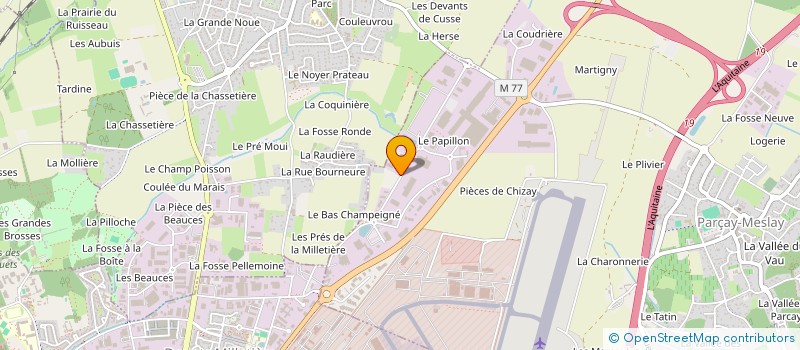 localisation de l'entreprise BELLOE à PARCAY-MESLAY
