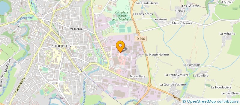 localisation de l'entreprise BELLOIR  FOUGERES