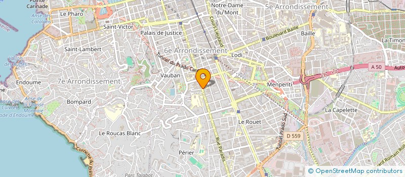 localisation de l'entreprise BELLON JACQUES ET SAUVIGNE B à MARSEILLE