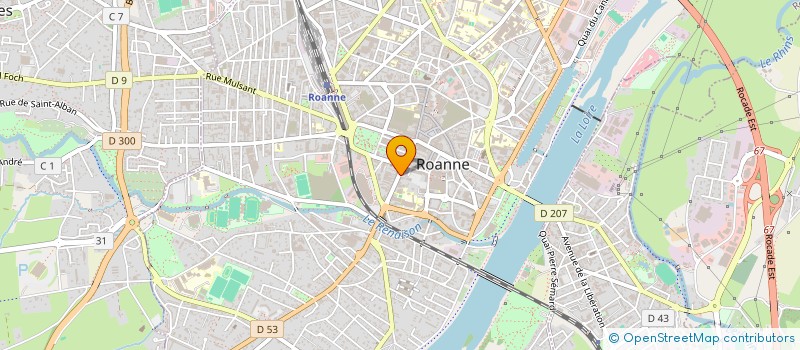 localisation de l'entreprise BELLONI  ROANNE