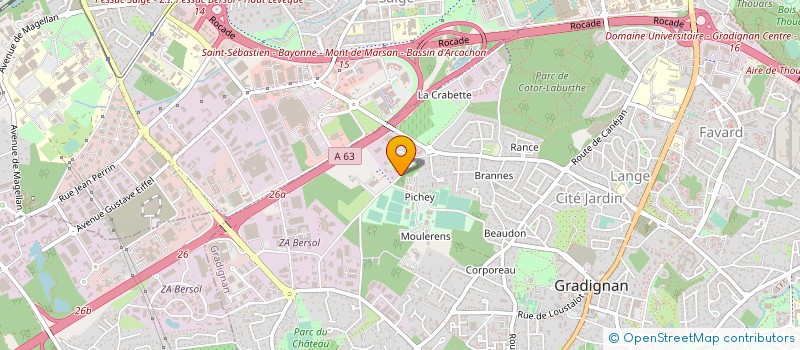 localisation de l'entreprise BELLOT  GRADIGNAN