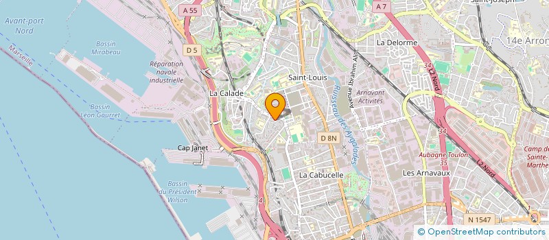 localisation de l'entreprise BELLOTTI à MARSEILLE