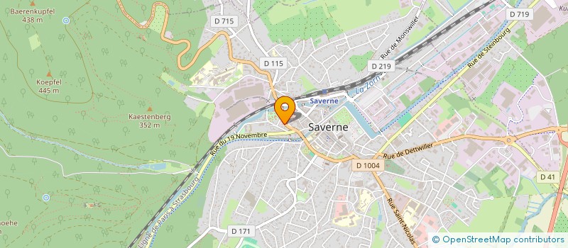 localisation de l'entreprise BELLOTTO à SAVERNE