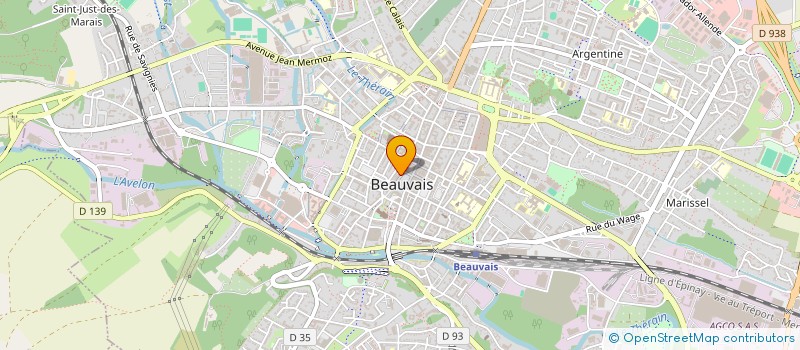 localisation de l'entreprise BELLU AU CHOCO à BEAUVAIS