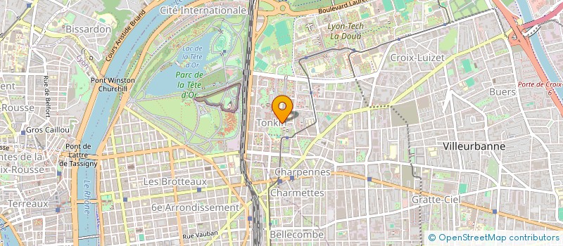 localisation de l'entreprise BELLUS KATTUS  VILLEURBANNE