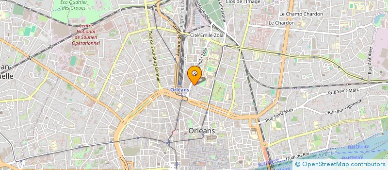 localisation de l'entreprise BELLUZ à ORLEANS