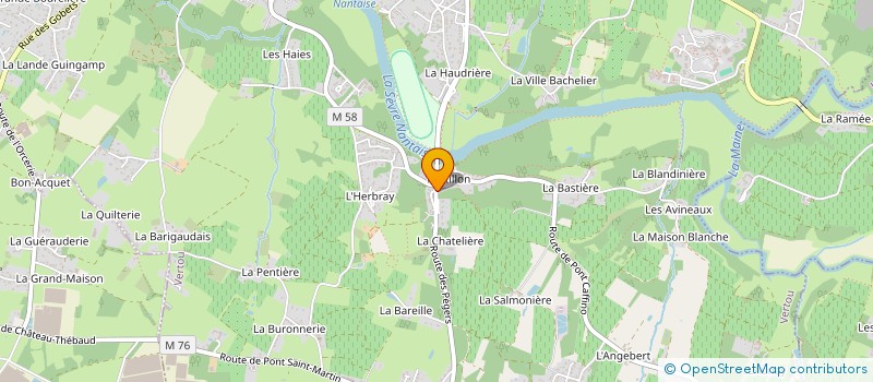 localisation de l'entreprise BELLY  VERTOU