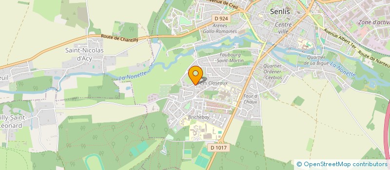 localisation de l'entreprise BELLY FIT  SENLIS