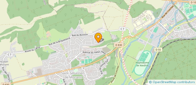 localisation de l'entreprise BELLYBEAUTY à SAINT-SEBASTIEN-DE-MORSENT