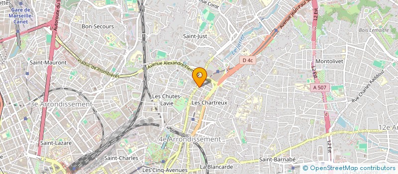 localisation de l'entreprise BELLYDANSE à MARSEILLE
