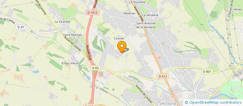 localisation de l'entreprise BELM  CASTRES