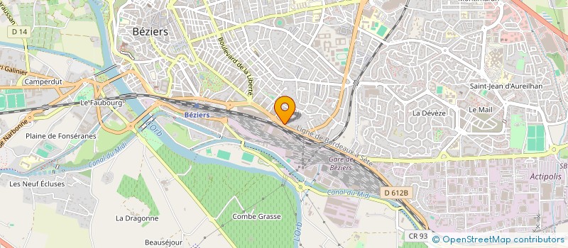 localisation de l'entreprise BELMA  BEZIERS