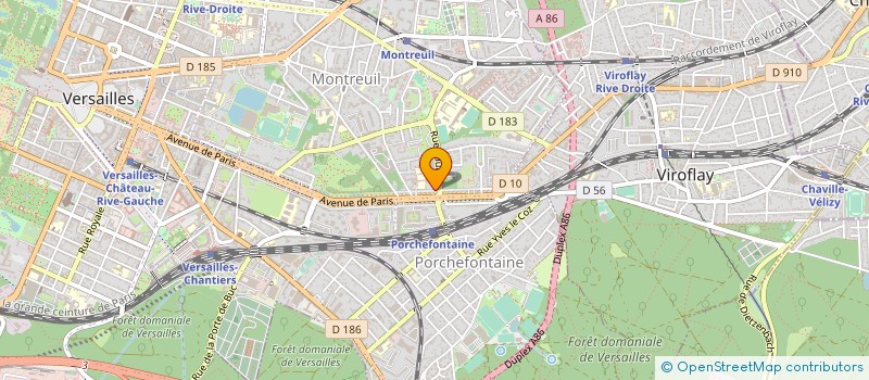 localisation de l'entreprise BELMANS à VERSAILLES