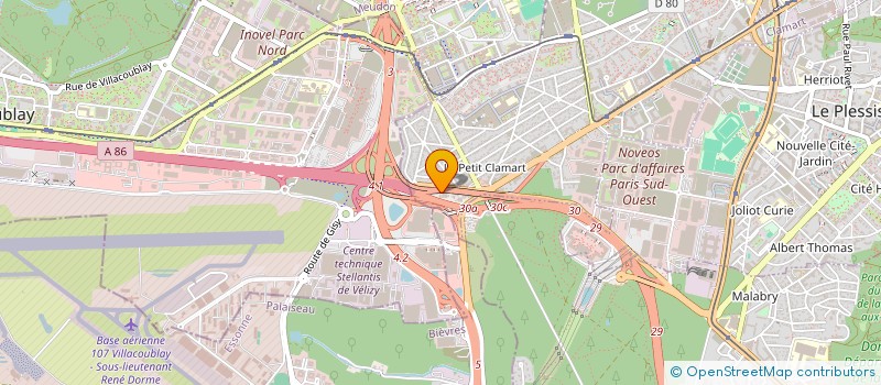 localisation de l'entreprise BELMAY à CLAMART
