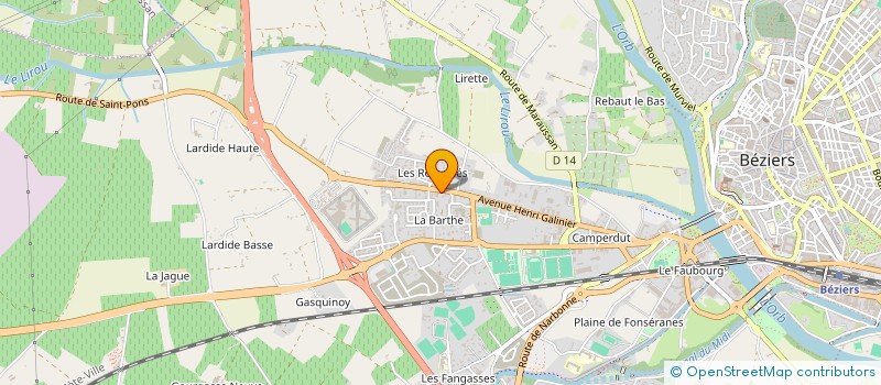 localisation de l'entreprise BELMEHDI  BEZIERS