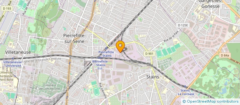 localisation de l'entreprise BELMODE à PIERREFITTE-SUR-SEINE
