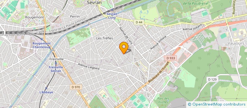 localisation de l'entreprise BELMOKHTAR M à SEVRAN