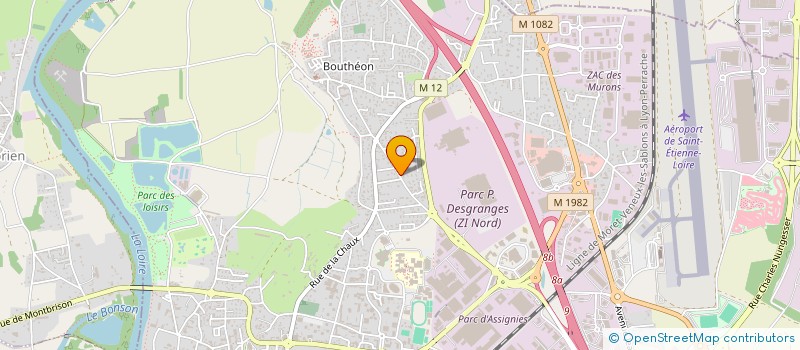 localisation de l'entreprise BELMON  ANDREZIEUX-BOUTHEON