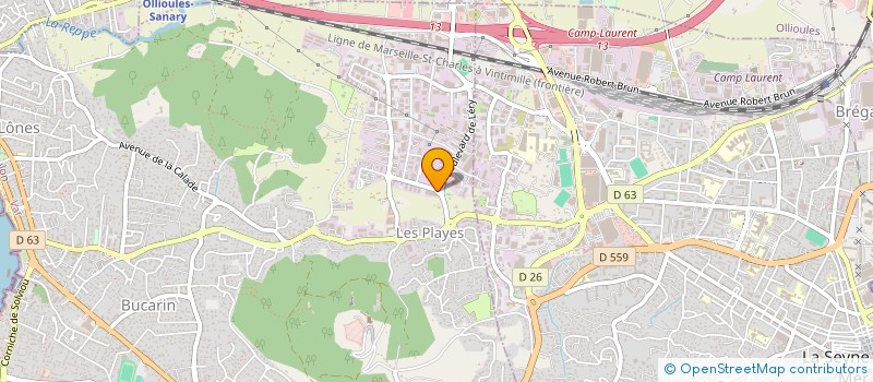 localisation de l'entreprise BELMON PAYSAGISTE à SIX-FOURS-LES-PLAGES